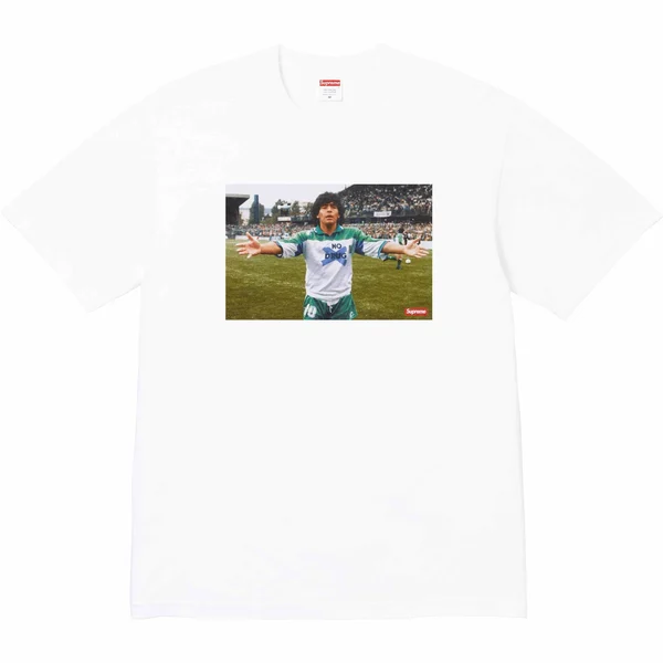 Supreme Maradona Tee - White (front)