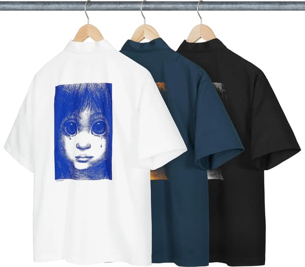 Supreme Margaret Keane Teardrop S/S Work Shirt - Product Image