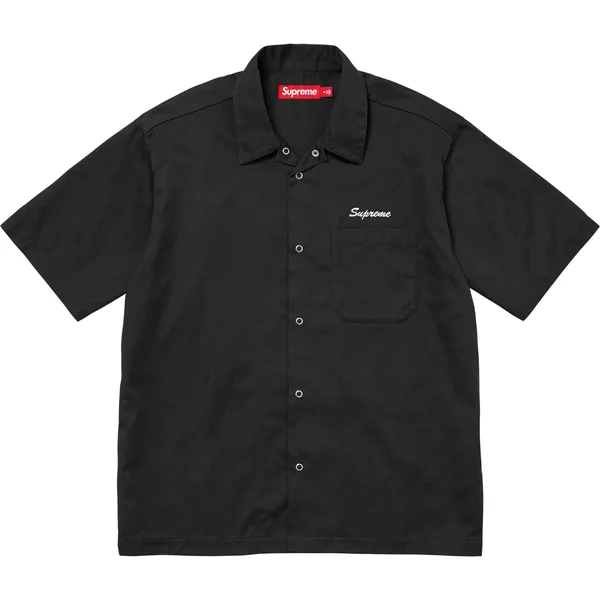 Supreme Margaret Keane Teardrop S/S Work Shirt - Black (front)