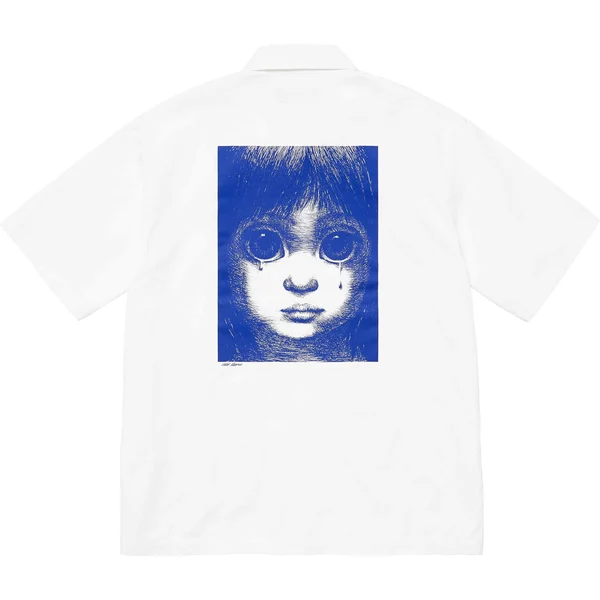 Supreme Margaret Keane Teardrop S/S Work Shirt - White (front)