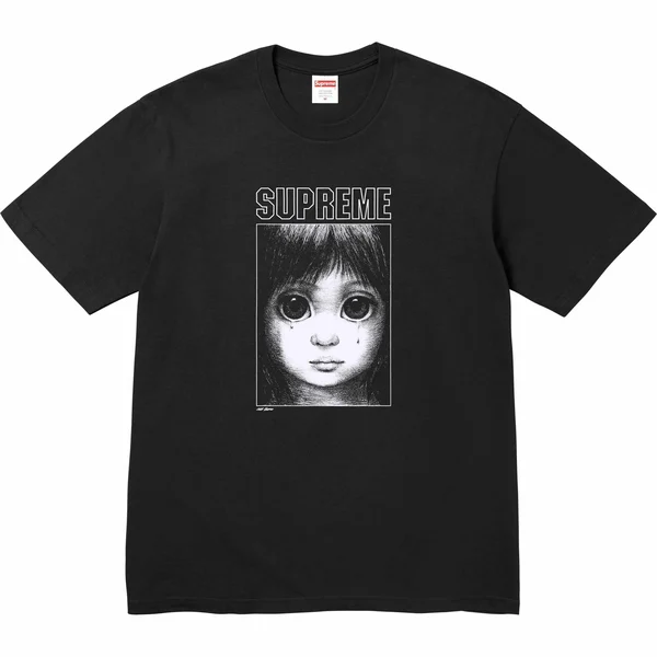 Supreme Margaret Keane Teardrop Tee - Black (front)