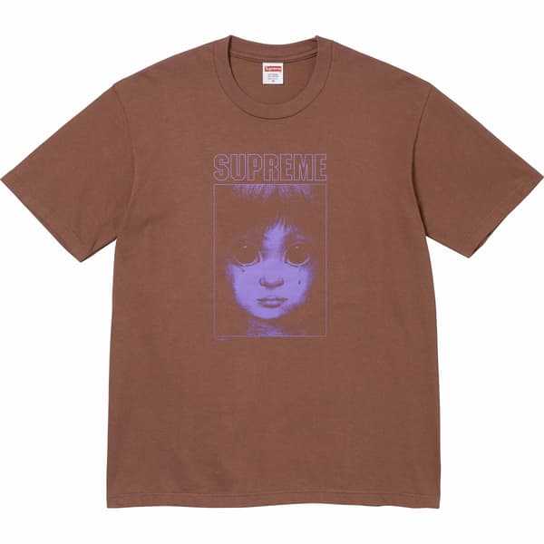 Supreme Margaret Keane Teardrop Tee - Brown (front)