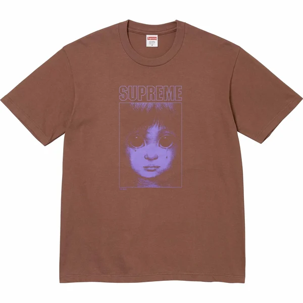 Supreme Margaret Keane Teardrop Tee - Brown (front)