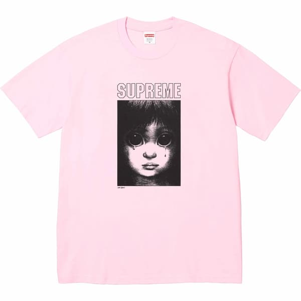Supreme Margaret Keane Teardrop Tee - Light Pink (front)