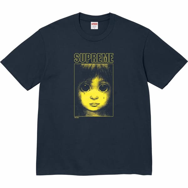 Supreme Margaret Keane Teardrop Tee - Navy (front)