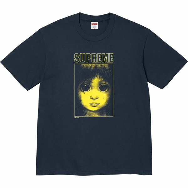 Supreme Margaret Keane Teardrop Tee - Navy (front)