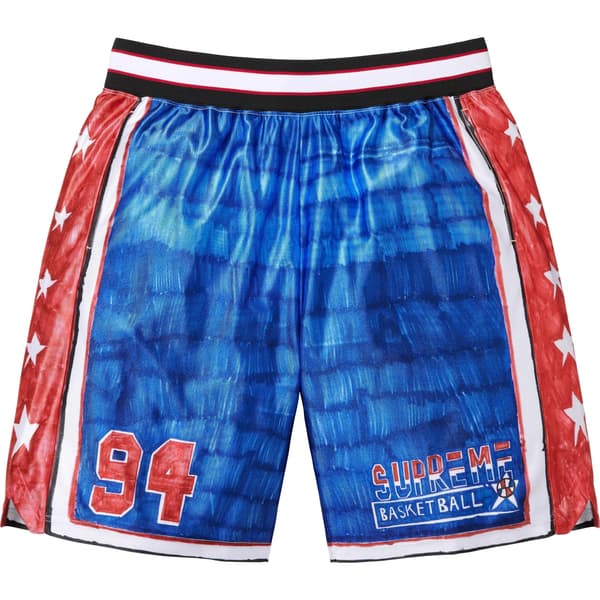Supreme Marker Basketball Short - Multicolor (front)