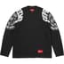 Supreme Mascot L/S Football Top - Black (front)