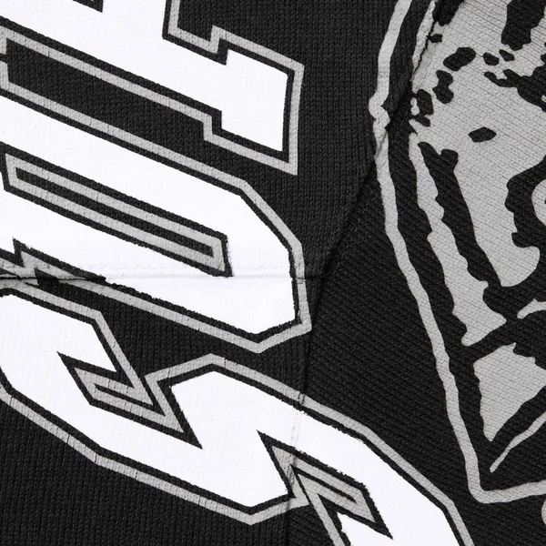 Supreme Mascot L/S Football Top - Black (front)