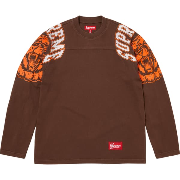 Supreme Mascot L/S Football Top - Brown (front)