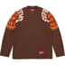 Supreme Mascot L/S Football Top - Brown (front)