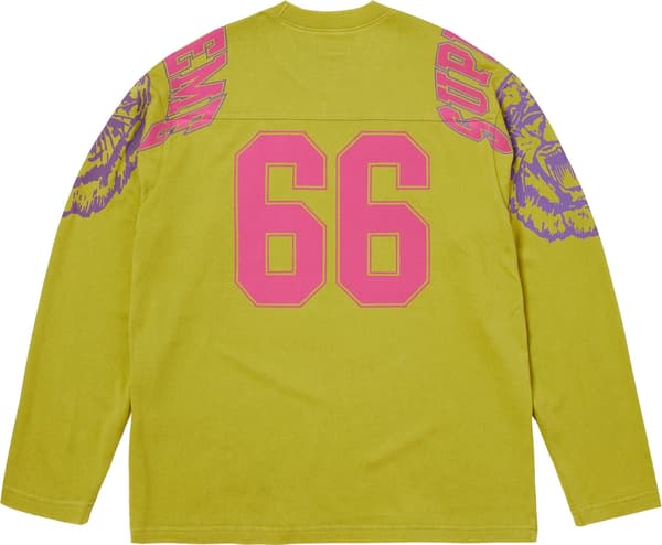 Supreme Mascot L/S Football Top - Green (front)