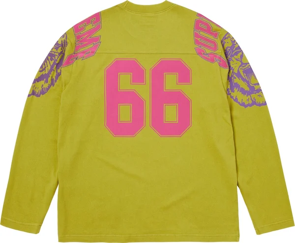 Supreme Mascot L/S Football Top - Green (front)