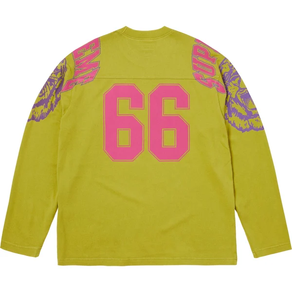 Supreme Mascot L/S Football Top - Green (front)
