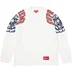 Supreme Mascot L/S Football Top - White (front)