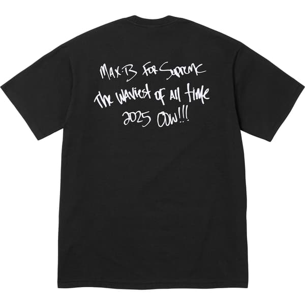 Supreme Max B Tee - Black (front)