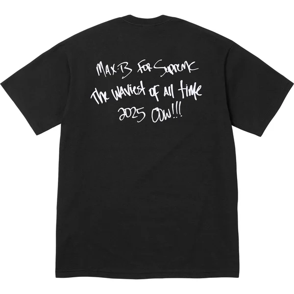 Supreme Max B Tee - Black (front)