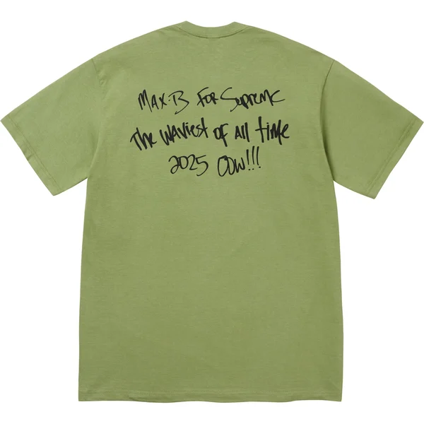 Supreme Max B Tee - Moss (front)