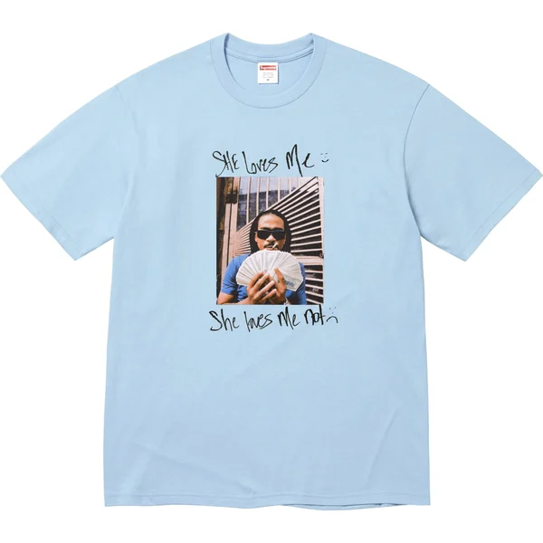 Supreme Max B Tee - Powder Blue (front)