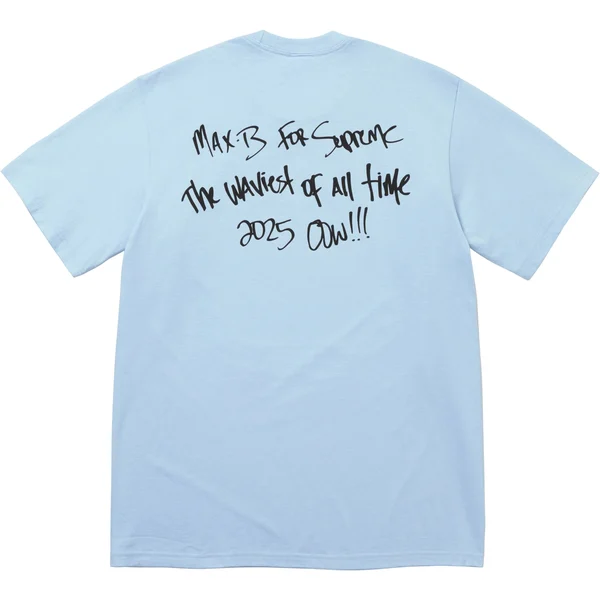 Supreme Max B Tee - Powder Blue (front)