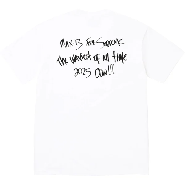 Supreme Max B Tee - White (front)