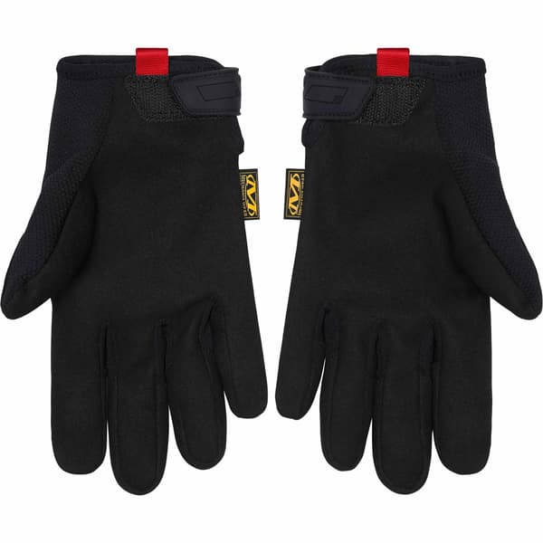 Supreme Mechanix Leather Work Gloves - Black (front)