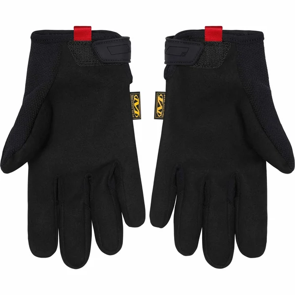 Supreme Mechanix Leather Work Gloves - Black (front)