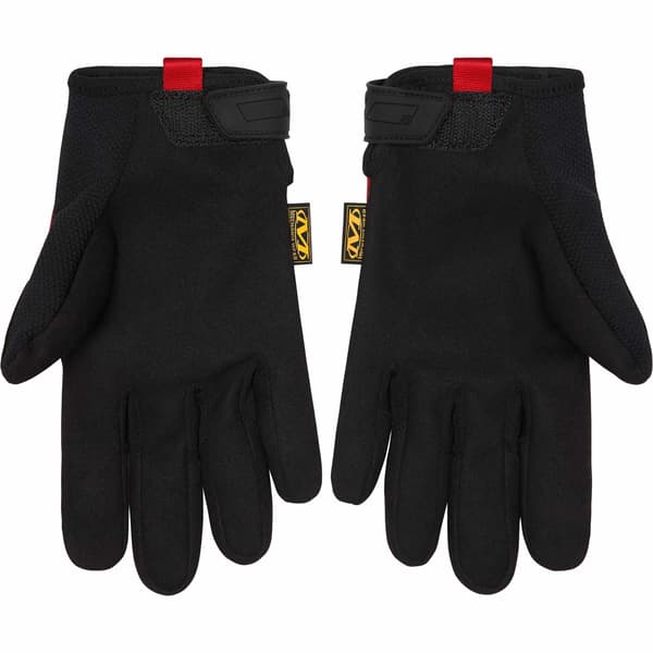 Supreme Mechanix Leather Work Gloves - Red (front)