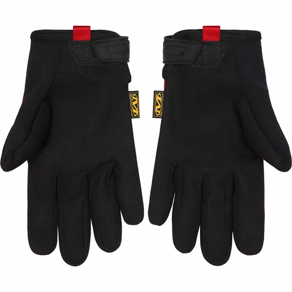Supreme Mechanix Leather Work Gloves - Red (front)