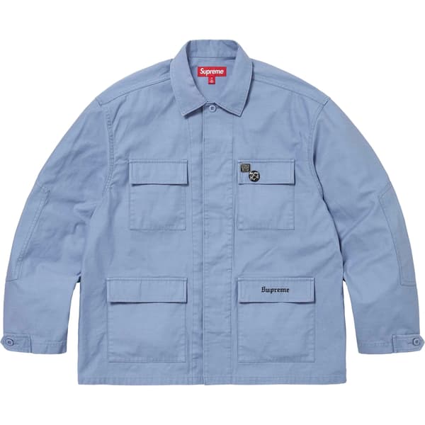 Supreme Melvins BDU Jacket - Light Blue (front)