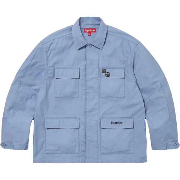 Supreme Melvins BDU Jacket - Light Blue (front)