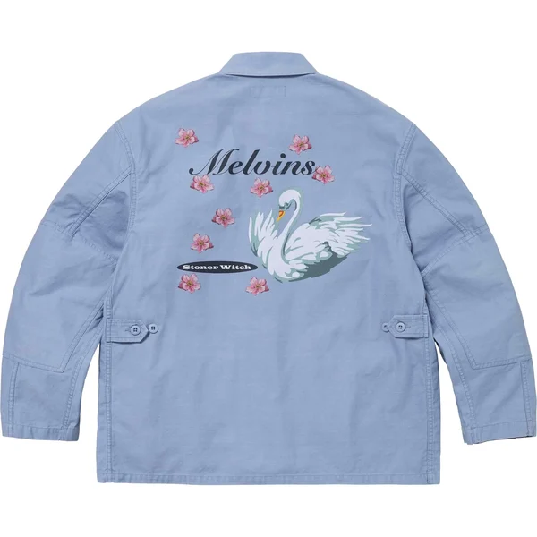 Supreme Melvins BDU Jacket - Light Blue (front)