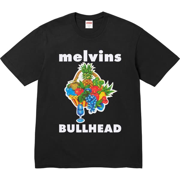 Supreme Melvins Bullhead Tee - Black (front)