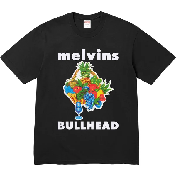 Supreme Melvins Bullhead Tee - Black (front)