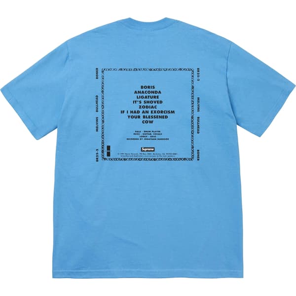 Supreme Melvins Bullhead Tee - Bright Blue (front)