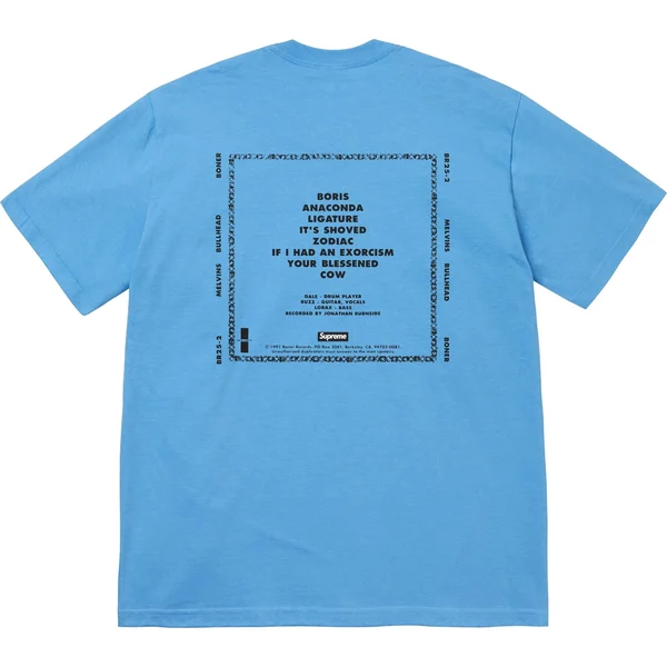 Supreme Melvins Bullhead Tee - Bright Blue (front)