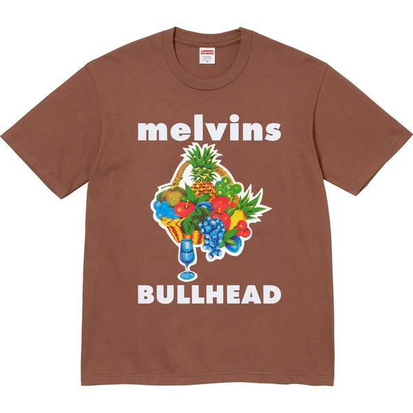 Supreme Melvins Bullhead Tee - Brown (front)