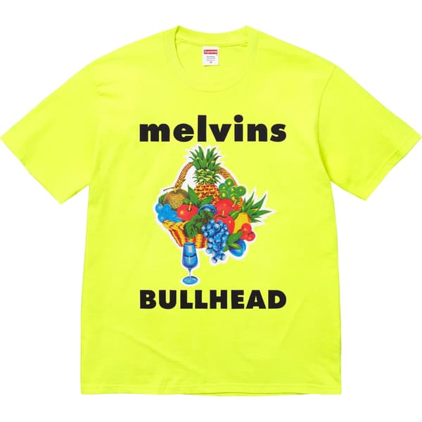 Supreme Melvins Bullhead Tee - Fluorescent Yellow (front)
