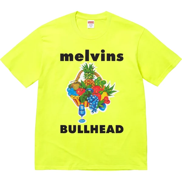 Supreme Melvins Bullhead Tee - Fluorescent Yellow (front)