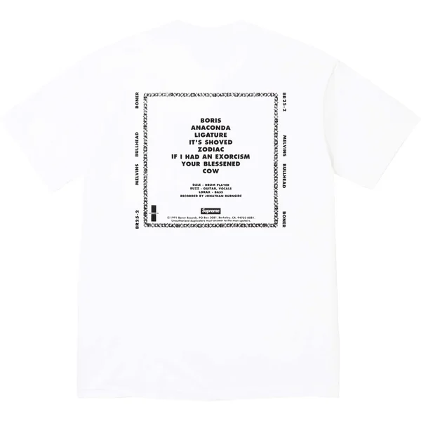 Supreme Melvins Bullhead Tee - White (front)