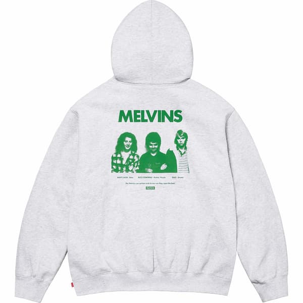 Supreme Melvins Hooded Sweatshirt - Ash Grey (front)