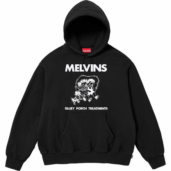 Supreme Melvins Hooded Sweatshirt - Black (front)