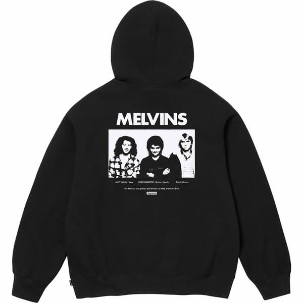 Supreme Melvins Hooded Sweatshirt - Black (front)