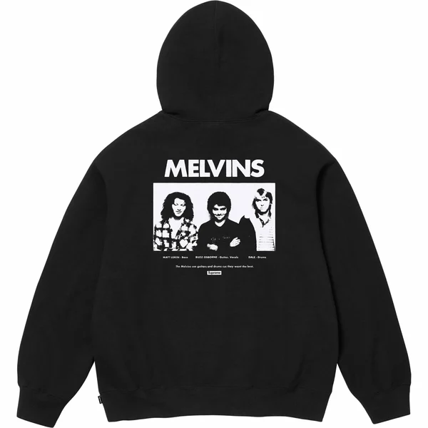 Supreme Melvins Hooded Sweatshirt - Black (front)