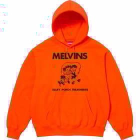 Supreme Melvins Hooded Sweatshirt Bright Orange
