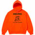 Supreme Melvins Hooded Sweatshirt - Bright Orange (front)