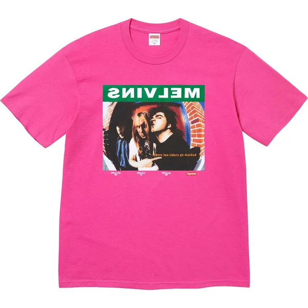 Supreme Melvins Prick Tee - Fuchsia (front)