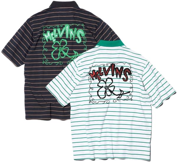 Supreme Melvins Stripe S/S Polo - Product Image