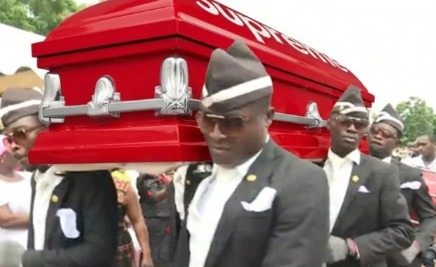 Supreme Casket meme