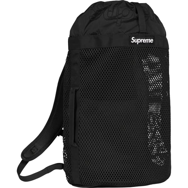 Supreme Mesh Backpack - Black (front)